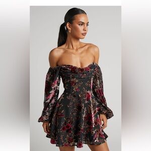 Showpo off the shoulder corset dress